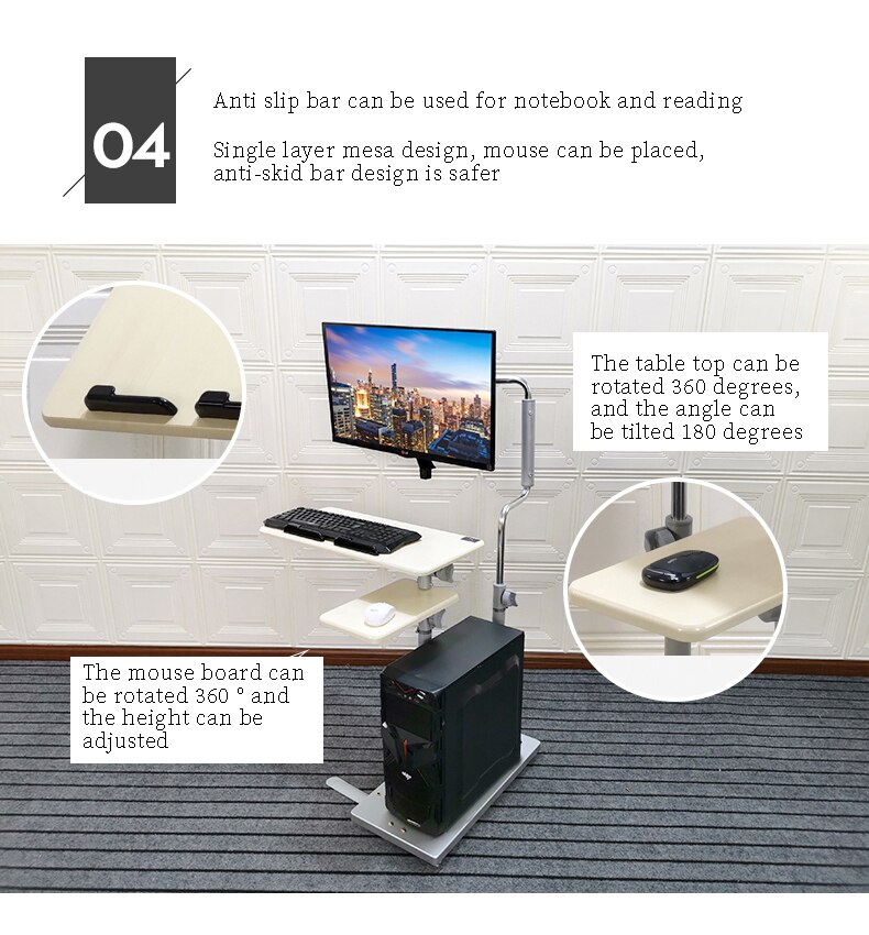 Bedside desktop computer desk household folding Bedside desktop computer desk household folding