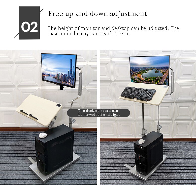 Bedside desktop computer desk household folding Bedside desktop computer desk household folding