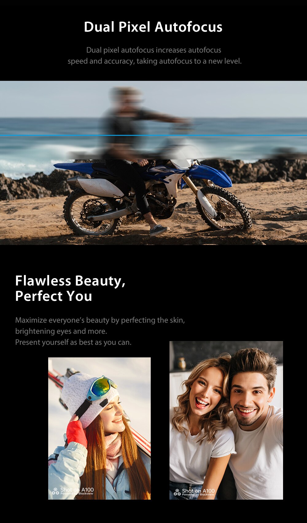 Blackview A100 Smartphone Helio P70 Octa Core 6GB+128GB 12MP HDR