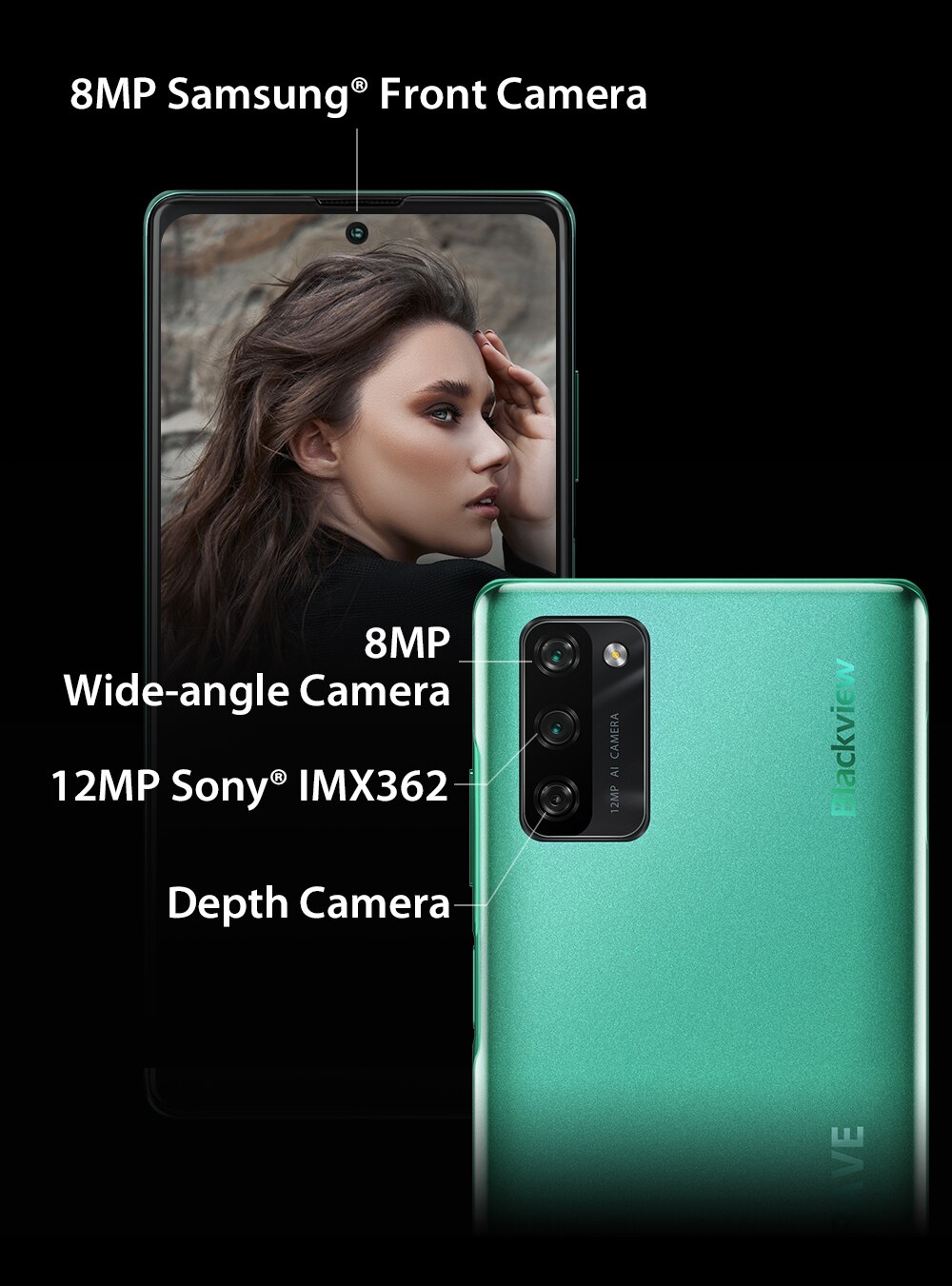 Blackview A100 Smartphone Helio P70 Octa Core 6GB+128GB 12MP HDR