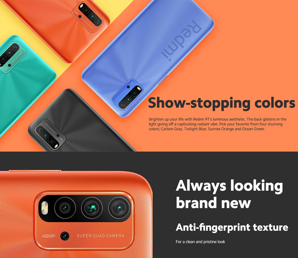 World Premiere Global Version Xiaomi Redmi 9T 4GB 64GB /4GB 128GB /6GB