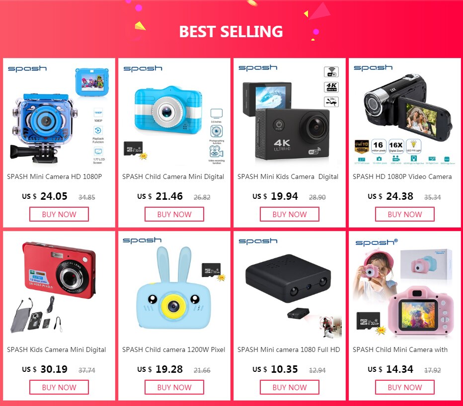 SPASH HD 1080P Video Camera Digital Camcorder 2.7 inch