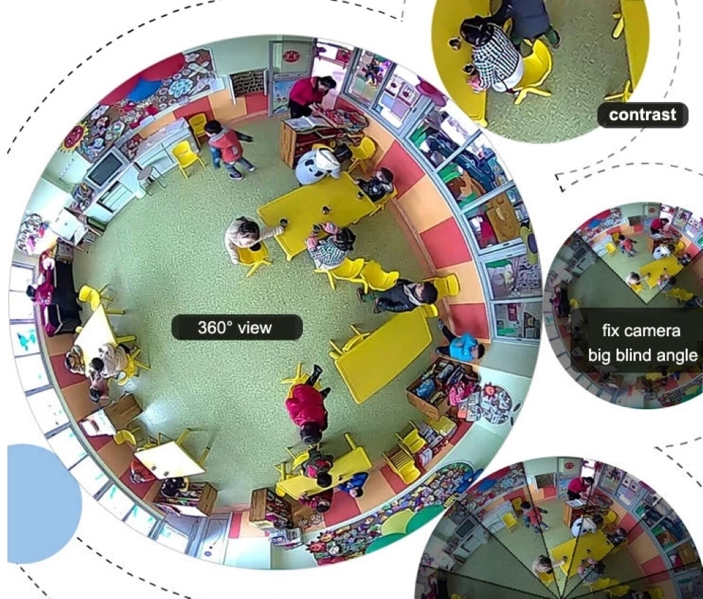 P2P 1080P WIFI Camera 360 Degree Panoramic