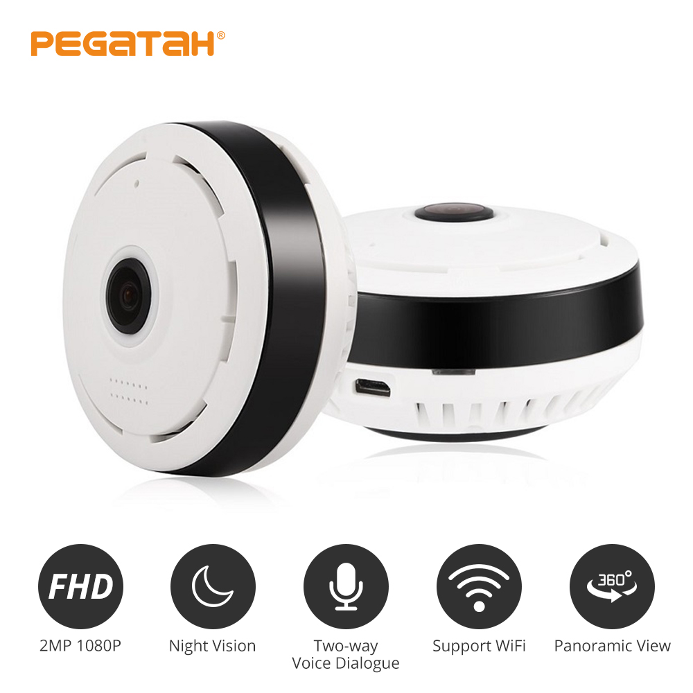 P2P 1080P WIFI Camera 360 Degree Panoramic
