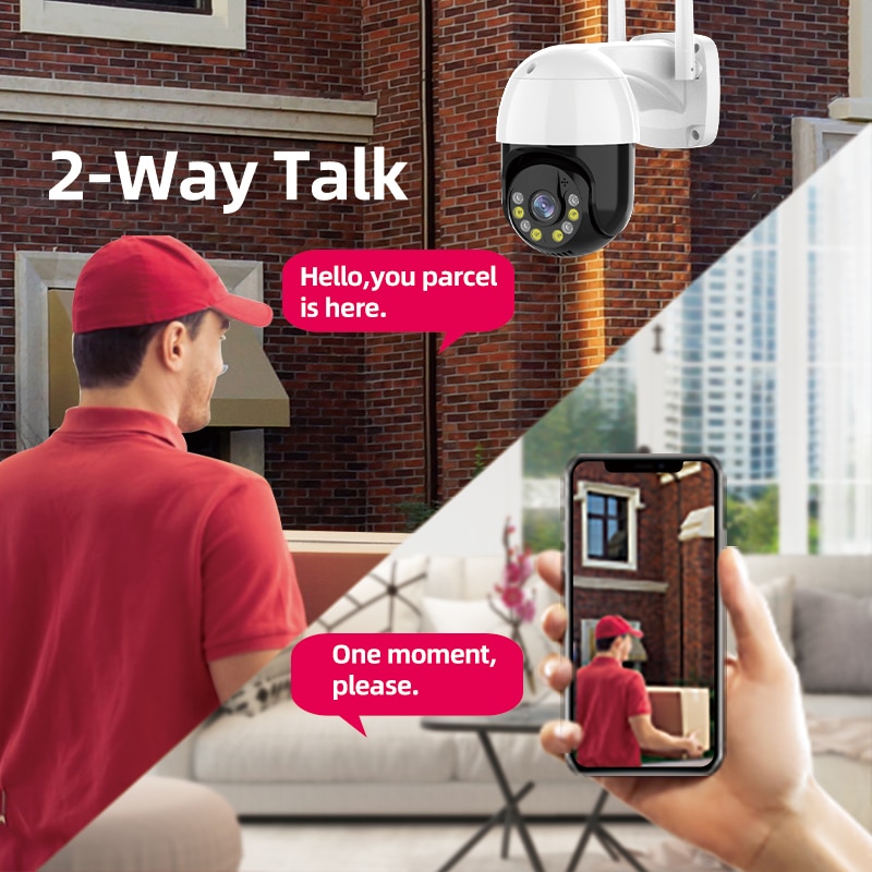 3MP PTZ WIFI IP Camera Outdoor 4X Digital Zoom Night Full