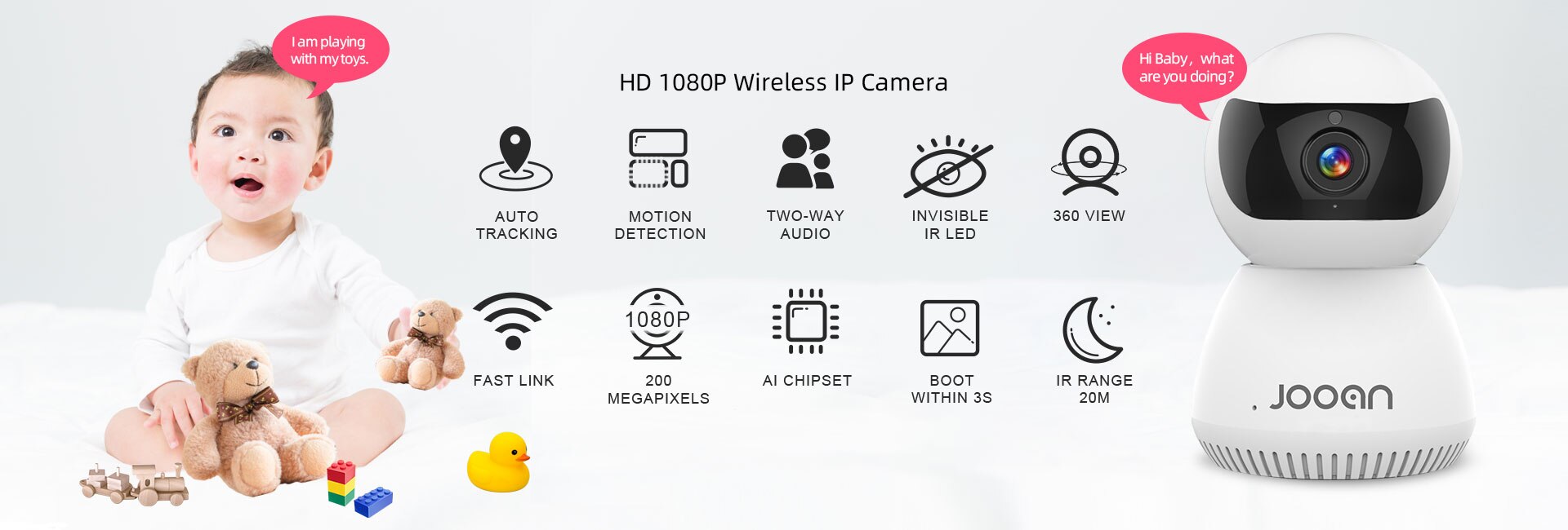 3MP PTZ WIFI IP Camera Outdoor 4X Digital Zoom Night Full