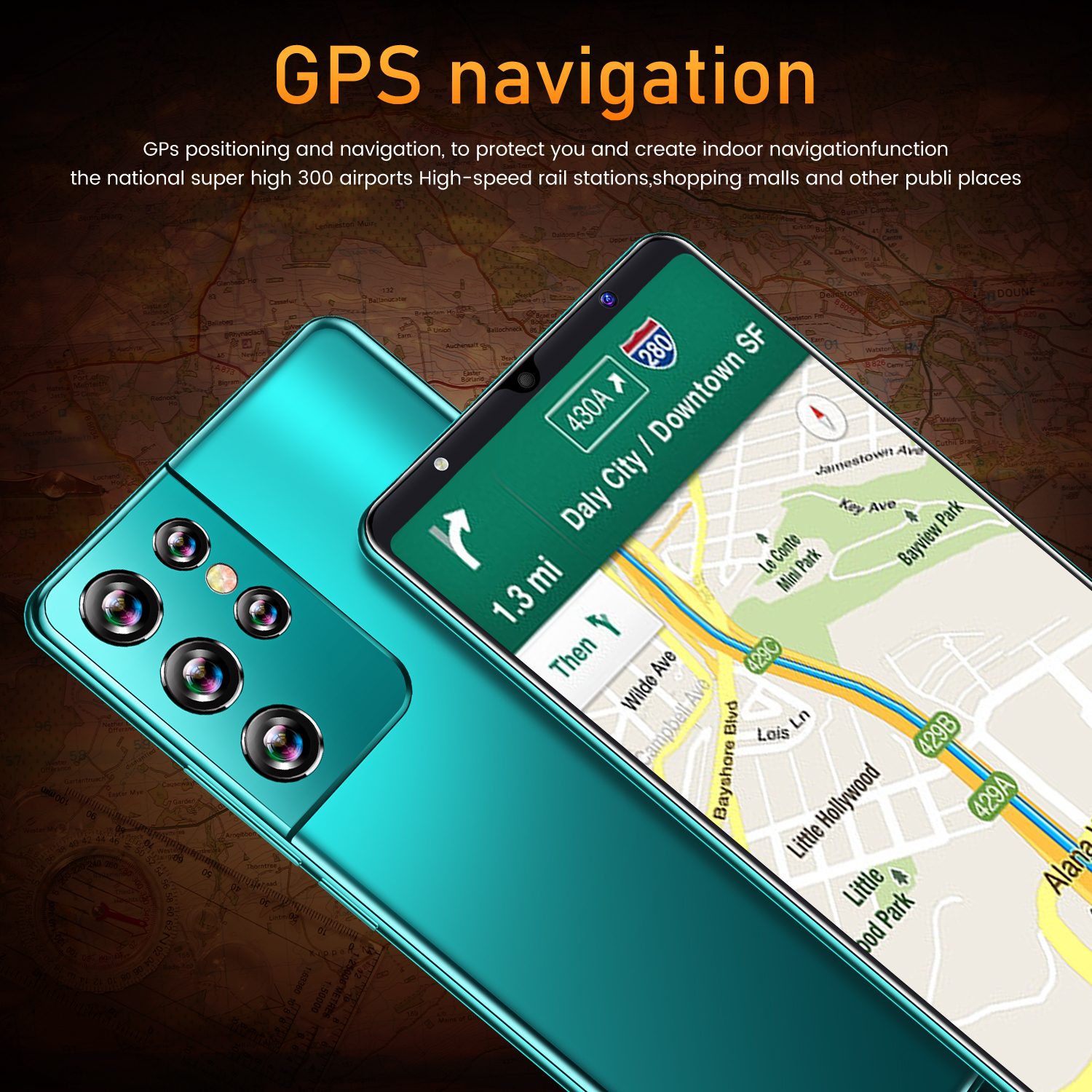 Téléphone S21 Ultra 2021 pouces 5G Android, smartphone, MT6889, 16 + 6.1 go, 512 mAh, longue durée de veille, 24 + 48MP, double SIM, nouveau, 5000 Téléphone S21 Ultra 2021 pouces 5G Android, smartphone, MT6889, 16 + 6.1 go, 512 mAh, longue durée de veille, 24 + 48MP, double SIM, nouveau, 5000