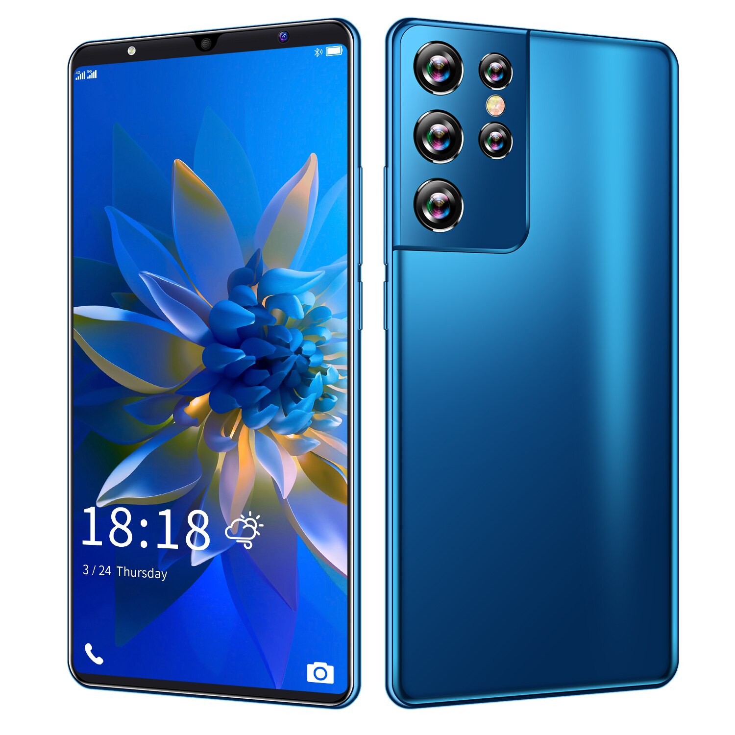 Téléphone S21 Ultra 2021 pouces 5G Android, smartphone, MT6889, 16 + 6.1 go, 512 mAh, longue durée de veille, 24 + 48MP, double SIM, nouveau, 5000