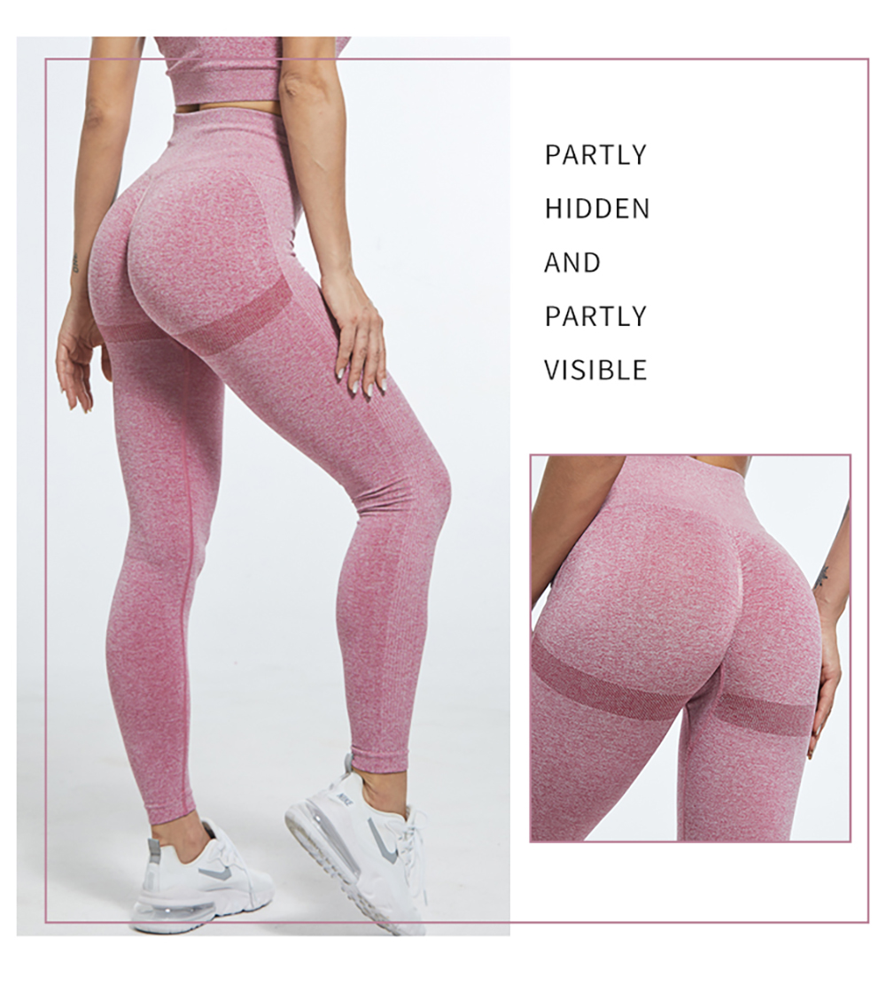 Sexy Women High Waist Leggings Female Gym Workout Legging Fashion Push Up Seamless Leggins Breathable Workout Pants