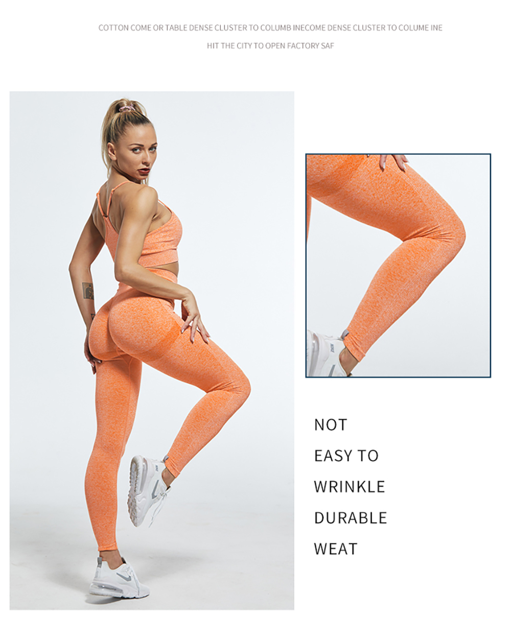 Sexy Women High Waist Leggings Female Gym Workout Legging Fashion Push Up Seamless Leggins Breathable Workout Pants