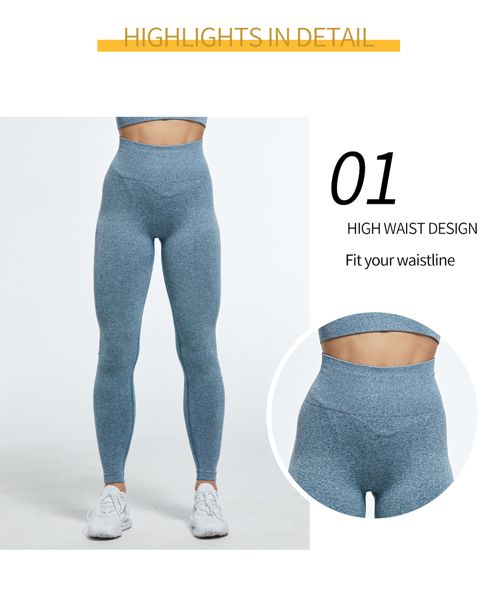 Sexy Women High Waist Leggings Female Gym Workout Legging Fashion Push Up Seamless Leggins Breathable Workout Pants