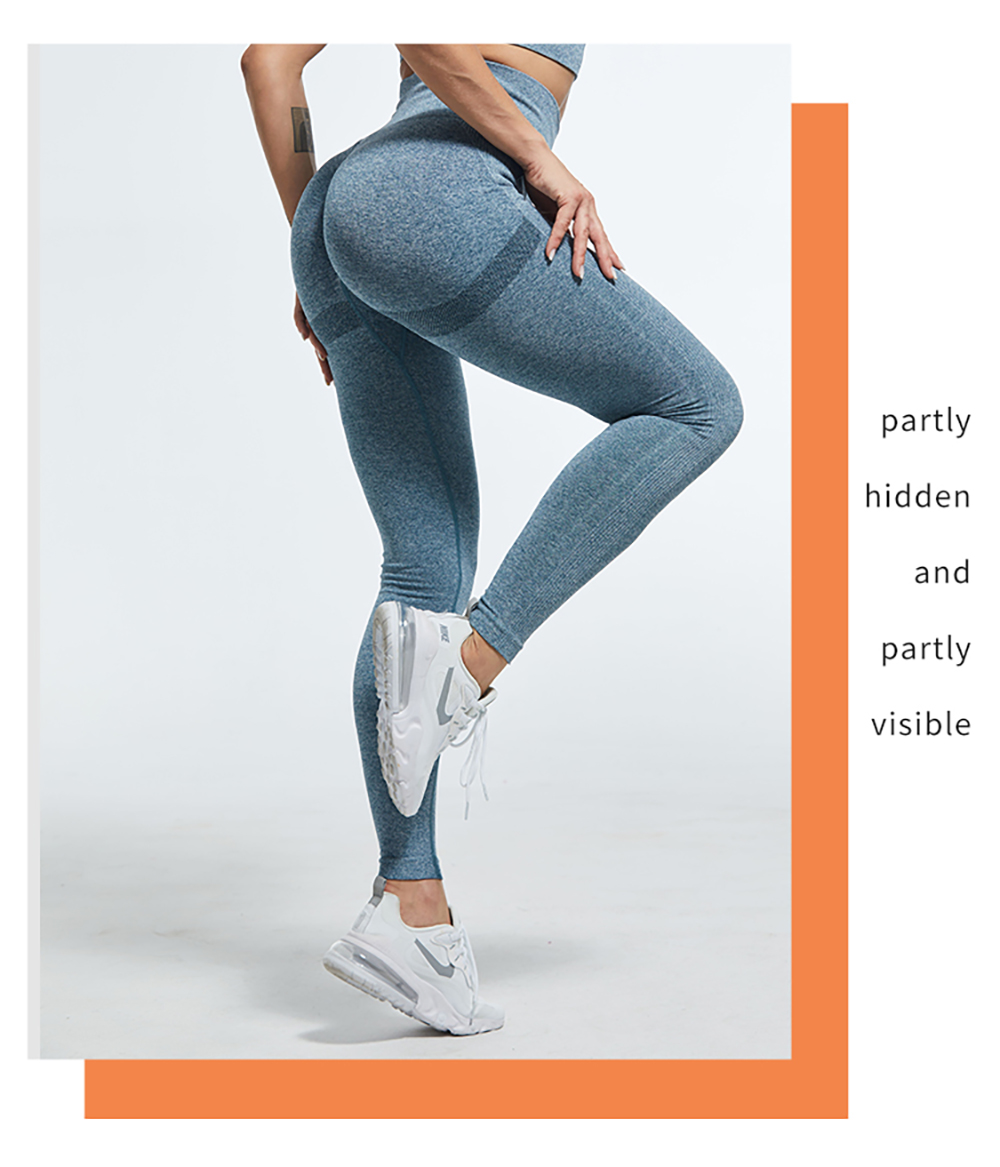 Sexy Women High Waist Leggings Female Gym Workout Legging Fashion Push Up Seamless Leggins Breathable Workout Pants