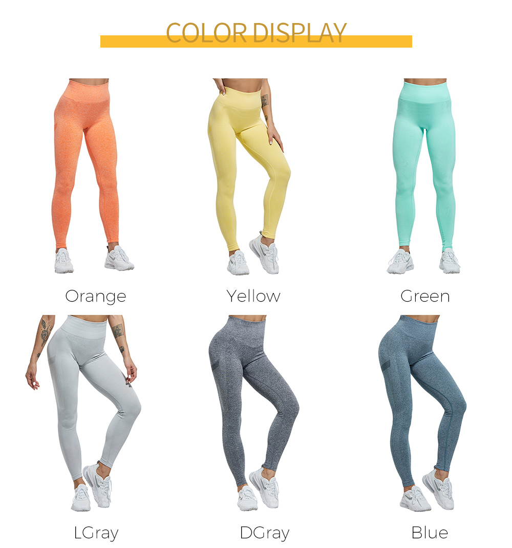 Sexy Women High Waist Leggings Female Gym Workout Legging Fashion Push Up Seamless Leggins Breathable Workout Pants