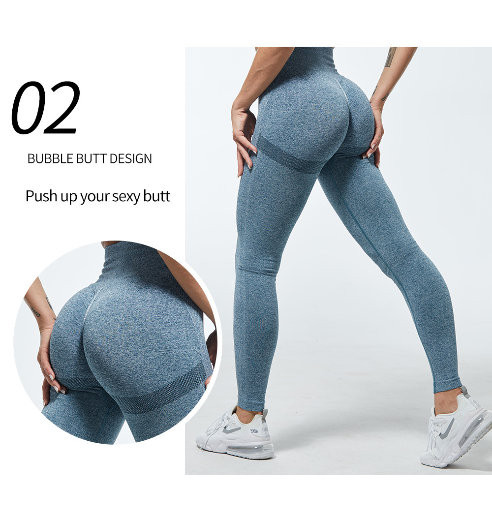 Sexy Women High Waist Leggings Female Gym Workout Legging Fashion Push Up Seamless Leggins Breathable Workout Pants