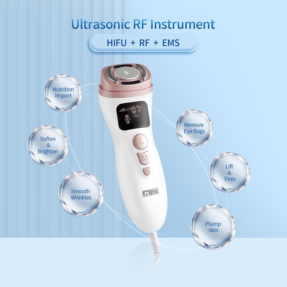 HIFU Ultrasonic Face Lifting Massager RF EMS Mesotherapy